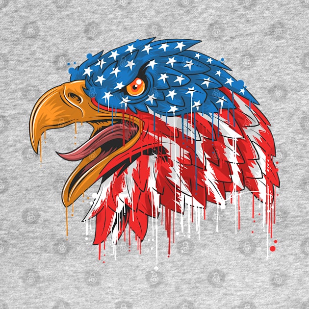 eagle independence head USA by Mako Design 